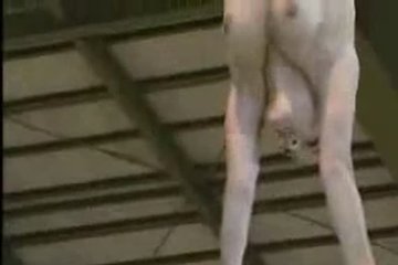 Тренировка в зале топлесс