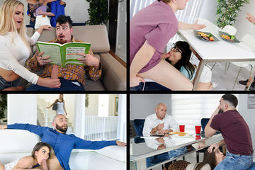 Веселая подборка тайных ласк: сперма заливает лица сук