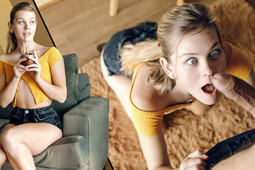 Покажи мне окрестности? Блонда ебется с залетным хуем