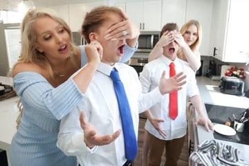 Милфы накормили пацанов и отымели по полной программе