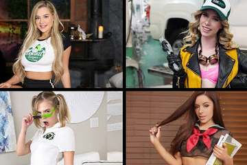 Миниатюрные красотки наслаждаются жаркой еблей — подборка