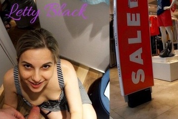 Консультантка помогает найти размер и сосет хер в примерочной