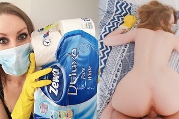 Зрелая горничная в маске согласна трахнуться вместо уборки