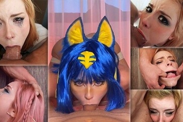 Светка-конфетка сосет разные хуи и упивается спермой